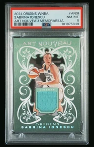 2024 Panini Origins WNBA Art Nouveau Sabrina Ionescu Jersey PSA 8 NM-MT - Bild 1 von 4