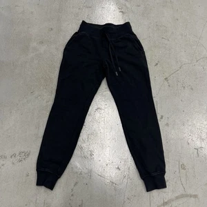 Women’s Lululemon Black Joggers Size 2 Athletic Wear - Picture 1 of 11