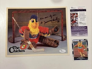 1982 San Diego Chicken Signed 8x10 JSA COA & 2016 Donruss Card - Picture 1 of 7