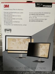 3M - Sichtschutzfilter mit Rahmen für 22" Monitore. - Bild 1 von 1