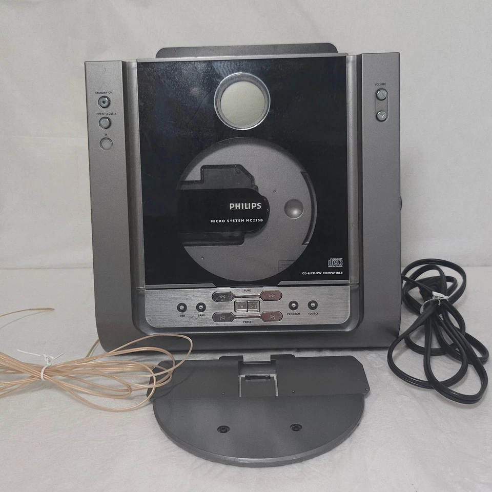 2009 Philips Micro System (MC235B) Music FM/AM CD Player No Speakers READ - Image 1 of 4