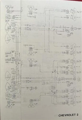 1976 Chevrolet Impala E Caprice Classico Diagramma Cablaggi Foldout OEM 76 Chevy - Immagine 1 di 3