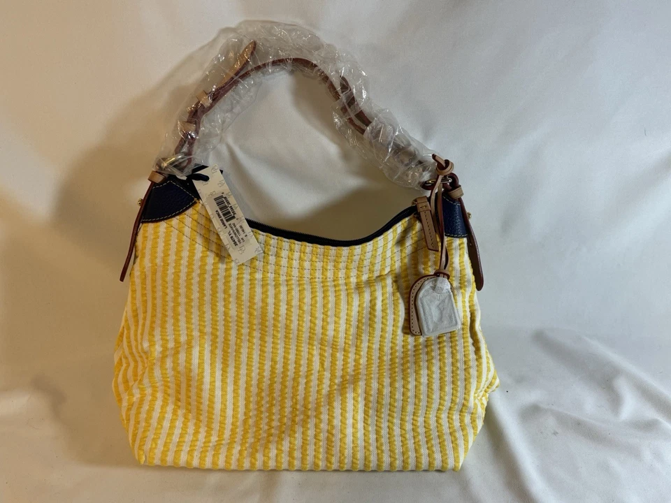 Dooney Bourke Medium Handbag Fabric Leather Straps - Image 1 of 1