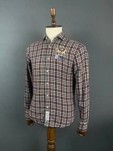 LA Martina Shirt Men's Size M Check Button Down UK Polo Team - Picture 1 of 9