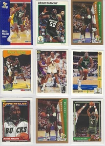 Lote de 9 tarjetas diferentes Moses Malone (HOF) (Q737) - Imagen 1 de 1
