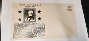 SERIE PRESIDENCIAL 1930 James Knox Polk PRIMER DÍA CUBIERTA - Imagen 1 de 2