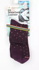 Smartwool Unisex Socks Everyday Classic Dot Ankle Zero Cushion XL Purple Merino - Picture 1 of 3
