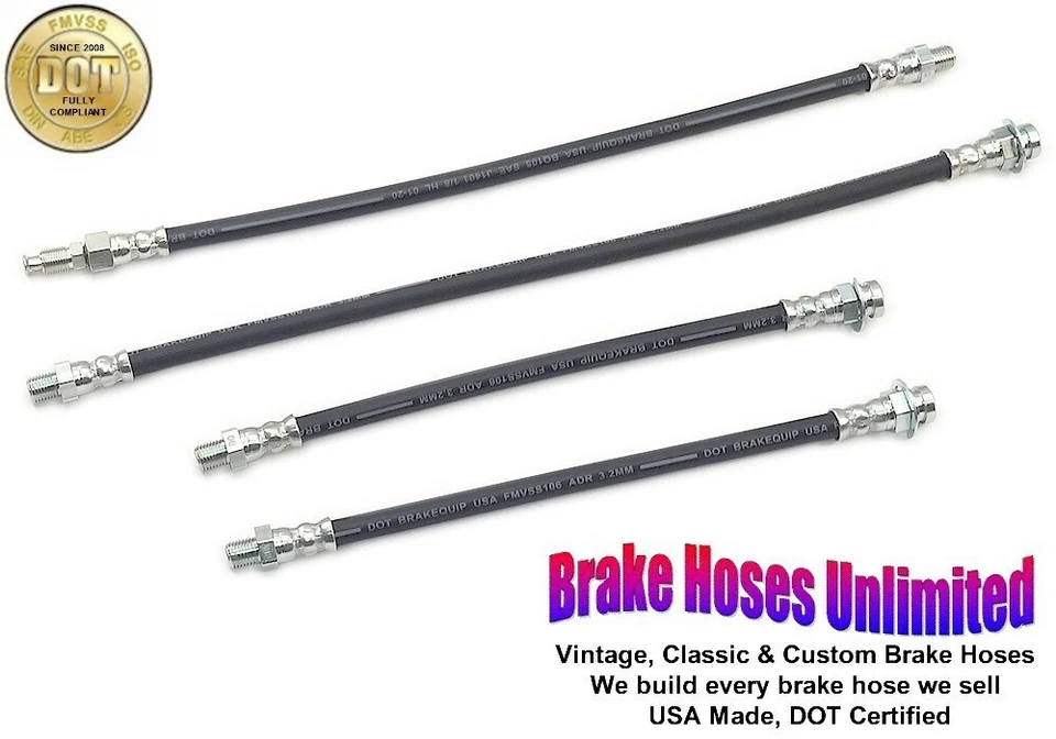 BRAKE HOSE SET DeSoto Firedome, Model S23, All - 1956 - Image 1 of 2