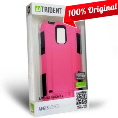 Trident Aegis Pink Case Military Grade Dual Layer Cover for Samsung Galaxy S5 - Image 1 of 4