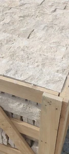 Verblender Riemchen Travertin Naturstein Marmor 10cm freie Länge Kiste mit 20qm - Bild 1 von 4