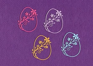 BLUMEN OVAL EI Ostern Stanzformen Sammelalbum Karten - Bild 1 von 1