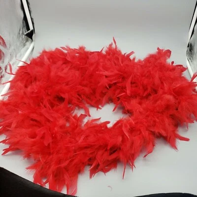 Feather Boa 6' Foot bachelorette party halloween valentines new years christmas - Image 1 of 2