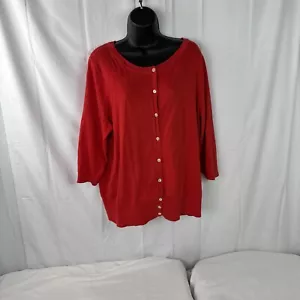 Damen Strickjacke Lane Bryant rot 18/20 leicht. - Bild 1 von 4