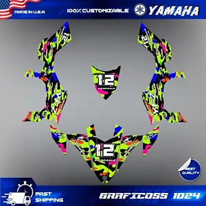 Grafik Kit für YAMAHA YFZ 450R 2009 2010 2011 2012-2013 Grafik Kit Aufkleber - Bild 1 von 4