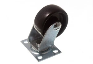 New 20 X Castors Single Wheel Plate Fix 40mm ( 1.1/2'' ) Load Bearing 25Kgs  - O - Picture 1 of 1