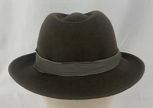 Betmar Men’s Hat Fedora 100% Wool Size 22" Brown Made In USA - Picture 1 of 9
