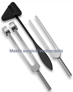 Aluminum Sensory Tuning Forks c 128,512+Taylor Percussion Hammer Diagnostic kit - Picture 1 of 4