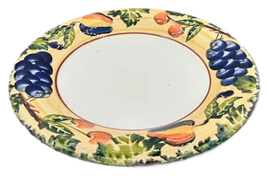 Dansk Fall Harvest Dinner Plate Large Hand Painted Made in Italy - Picture 1 of 2