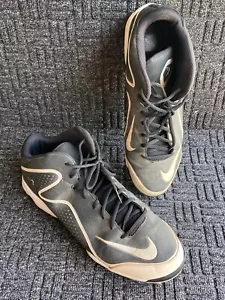 Nike Air Swingman Baseball Cleats Baseball CHARCOAL Lace Up 616259-010 Men 13 - Picture 1 of 6