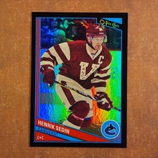 3-05-30 . 2013-14 opc o-pee-chee black rainbow /100 #39 henrik sedin