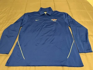 Team Issued LA Tech Bulldogs Blue Nike Dri-Fit Long-Sleeve 1/4 zip pullover - Picture 1 of 8