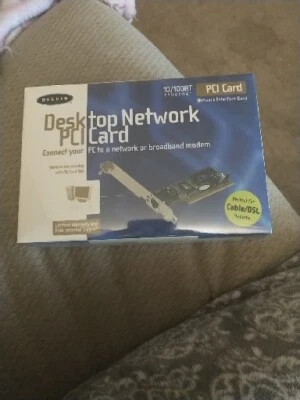 Belkin Desktop Network PCI Card Brand New, Shrink-wrapped, Free Shipping  - Image 1 of 4