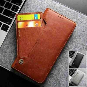 Funda protectora abatible de cuero para iPhone 15 14 13 12 original CMAI2 ranura para tarjetas - Imagen 1 de 6