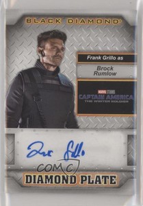 2021 Upper Deck Marvel Black Diamond Plate Frank Grillo Brock Rumlow Auto 09q5