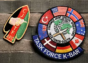 AFGHANISCHE KOMBINIERTE GEMEINSAME TASK FORCE K-BAR TASK FORCE SOUTH TF K-Bar vêlkrö 2-TEILIGES SET - Bild 1 von 15