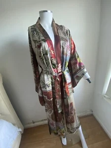 Zara Multi Patchwork Print Flowing Kimono With Full Sleeves BNWT LAST ONE - Picture 1 of 12