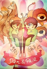 Dan & Phil SIGNED RARE x3 Posters The Amazing Tour Is Not On Fire YouTube Gaming