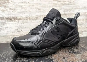 Mens New Balance 624 V2 Athletic Shoes Sz 10 D Black Leather MX624AB2 - Picture 1 of 14