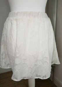 Vila Clothes Vipattie Skater Skirt White Size 34 Short Skirt New RRP£26 - Picture 1 of 5