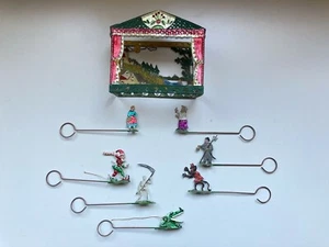 Alte Zinnplatte Zinnfiguren Flat Tin Figures Small Gliedertheater selten old - Bild 1 von 12