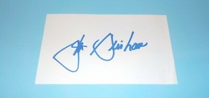 John Grisham Signed Autographed Index Card Author A