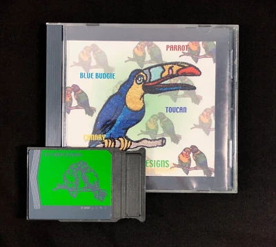 Tarjeta de diseños de bordado de pájaros mascotas para máquinas de bordar Janome Elna y Kenmore Foto 1 de 4