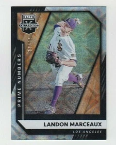 Landon Marceaux 2021 Panini Elite Extra Edition Prime #S Rookie /72 Angels - Bild 1 von 1