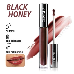 Clinique Pop Plush Creamy Lip Gloss 01 Black Honey Pop - 3.4 ml - BOXED! - Picture 1 of 7