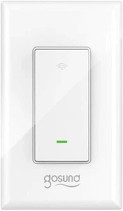 15A Smart Wifi Light Switch Works w Alexa, Google,used, scratch,mark, pack of 1 - Picture 1 of 9