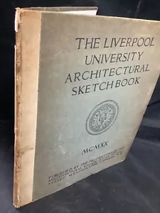 * 1920 Liverpool University Architectural Sketch Book By Reilly & Budden HB - Picture 1 of 17