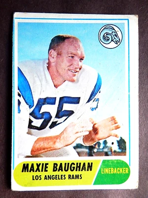 Maxie Baughan #210 Topps 1968 Football Card (Los Angeles Rams) A - Image 1 of 2