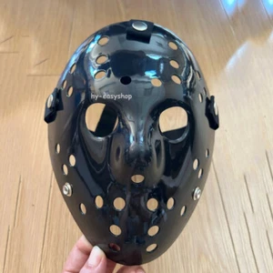 Old Jason Halloween Mask Rare Voorhees Friday The 13th Hockey Scary Mask Black - Picture 1 of 2