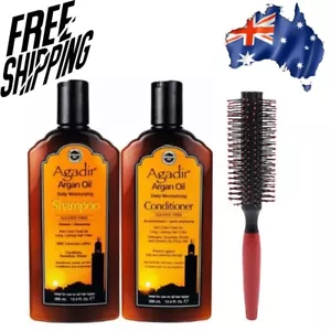 Agadir Daily Repair Shampoo Conditioner Duo Pack and Roller Brush - Picture 1 of 2