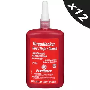 12x Threadlock Alta Fuerza Acción Rápida Tuerca y Perno Hilo Sellador de Bloqueo - 50 ml - Imagen 1 de 7