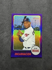 2017 Topps Heritage #THC-445 Edwin Encarnacion Chrome Purple Refractor - Picture 1 of 2