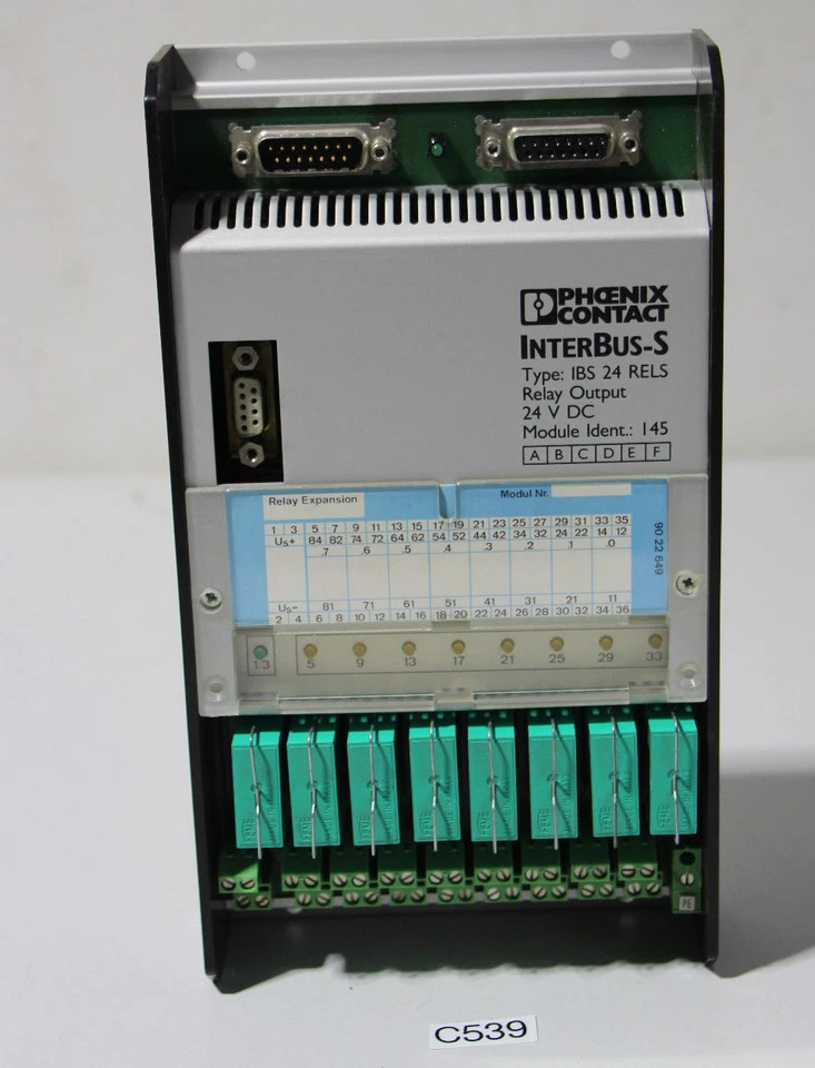 Phoenix Contact Interbus IBS 24 RELS Relay Output 24 V DC Nr. 2784913 (C539-R43) - Bild 1 von 4