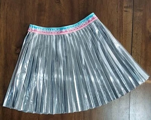 Big Girls size 5 Garanimals 365 Kids Mtlk/Silver Pleaded Skirt w/Elastic wast - Picture 1 of 3