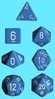 Chessex 7 Die Set Polyhedral Opaque Light Blue With White New Dice Chx 25416 Rpg