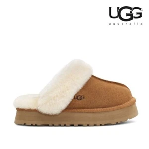 UGG Disquette Slippers 1122550-CHE WOMAN SALE 100% AUTHETIC CHESTNUT - Picture 1 of 6