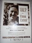 Jack Brabham Oil? Say Esso Extra Advert 1960 Ref Ax